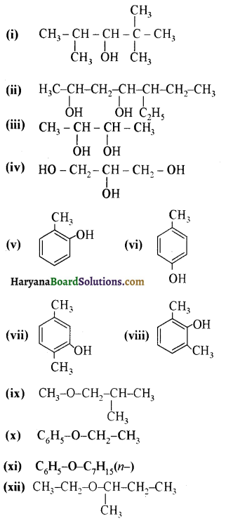 HBSE 12th Class Chemistry Solutions Chapter 11 ऐल्कोहॉल, फीनॉल एवं ईथर 1