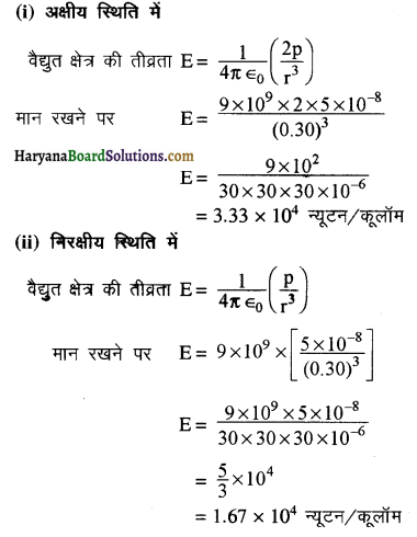 HBSE 12th Class Physics Important Questions Chapter 1 वैद्युत आवेश तथा क्षेत्र 32