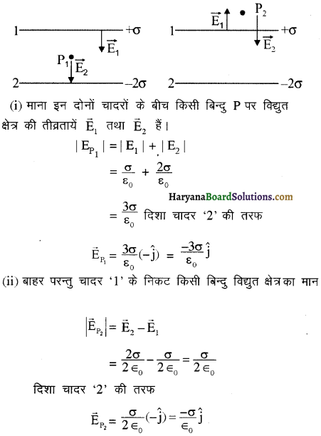 HBSE 12th Class Physics Important Questions Chapter 1 वैद्युत आवेश तथा क्षेत्र 37
