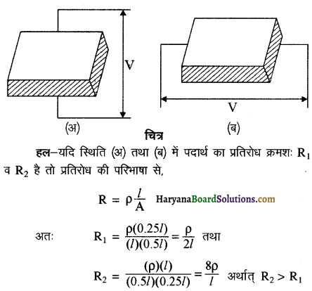 HBSE 12th Class Physics Important Questions Chapter 3 विद्युत धारा 32