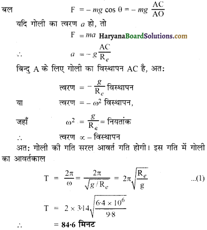HBSE 11th Class Physics Important Questions Chapter 14 दोलन - 30