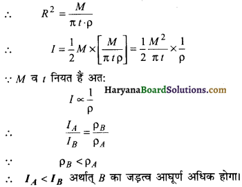 HBSE 11th Class Physics Important Questions Chapter 7 कणों के निकाय तथा घूर्णी गति -11