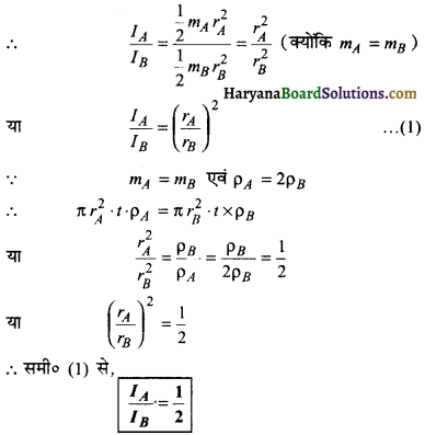HBSE 11th Class Physics Important Questions Chapter 7 कणों के निकाय तथा घूर्णी गति -2