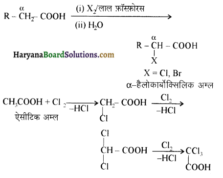 HBSE 12th Class Chemistry Important Questions Chapter 12 ऐल्डिहाइड, कीटोन एवं कार्बोक्सिलिक अम्ल 102