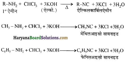 HBSE 12th Class Chemistry Important Questions Chapter 13 ऐमीन 67
