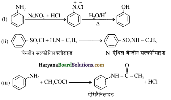 HBSE 12th Class Chemistry Important Questions Chapter 13 ऐमीन 87