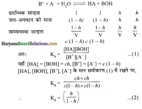 HBSE 11th Class Chemistry Important Questions Chapter 7 साम्यावस्था 11