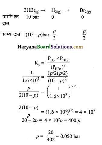 HBSE 11th Class Chemistry Solutions Chapter 7 साम्यावस्था 14