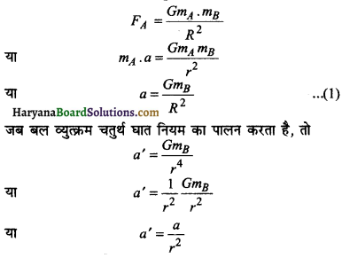 HBSE 11th Class Physics Important Questions Chapter 8 गुरुत्वाकर्षण -6